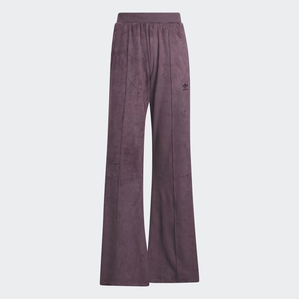 Adidas 70s Retro Flare Pants Adicolor Purple Faux Suede Track Pants Small